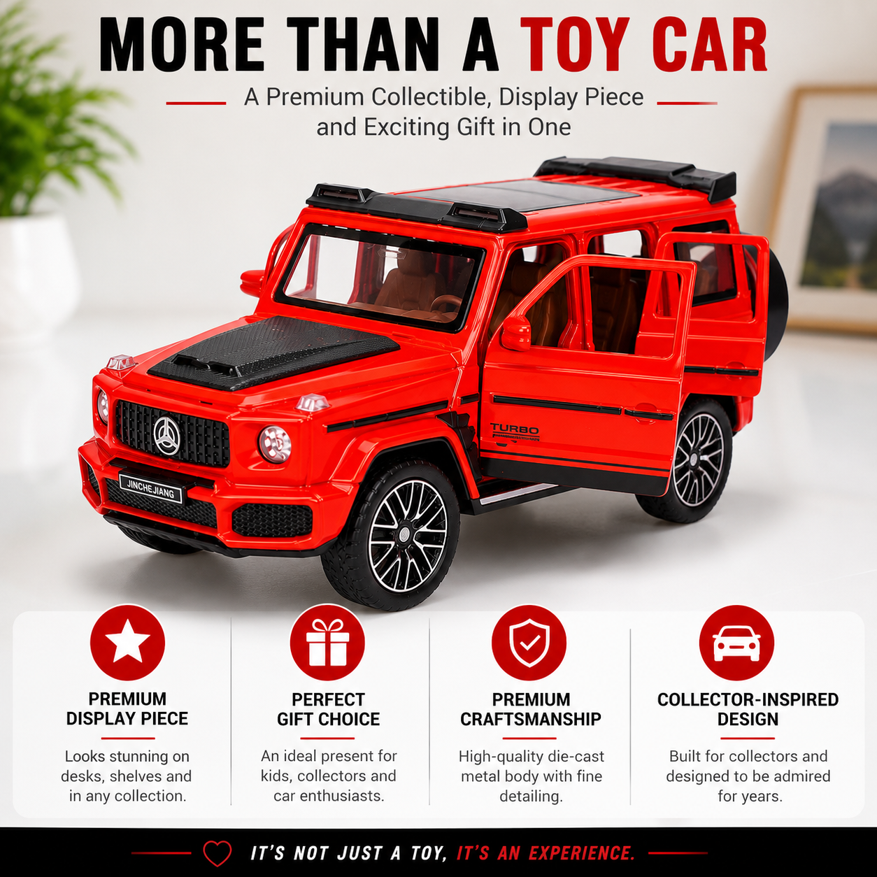 1:32 Diecast Red G Wagon Model Car