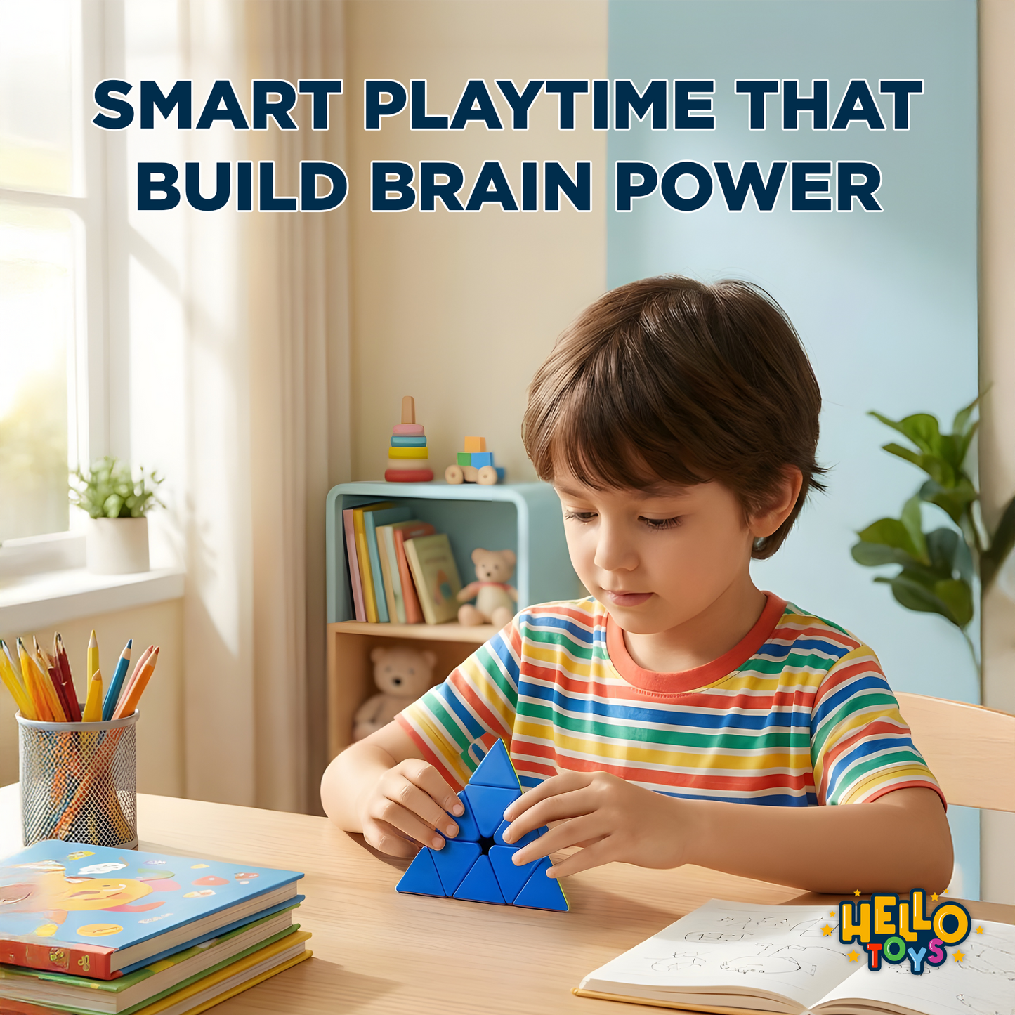 hello toys pyramid cube brain teaser