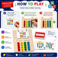 Hello Toys Colour Coder Wooden Puzzle for Kids | Brain Development & Pattern Matching Game | Montessori Learning Toy | Improves Focus, Logic & Color Recognition | Multiple Levels | Age 3+
