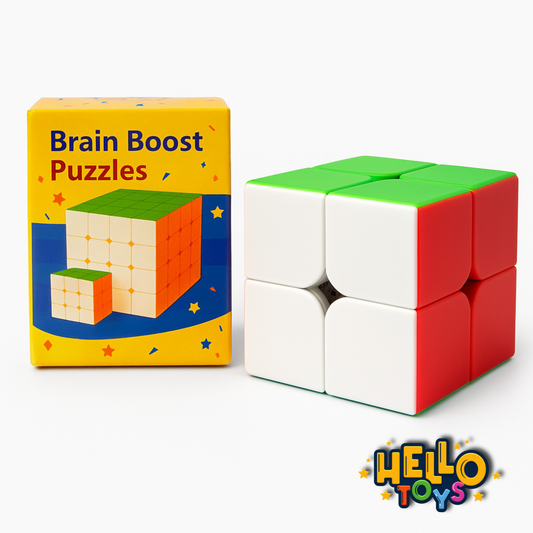 2x2 puzzle cube for kids and beginners brain boosting toy by Hello Toys