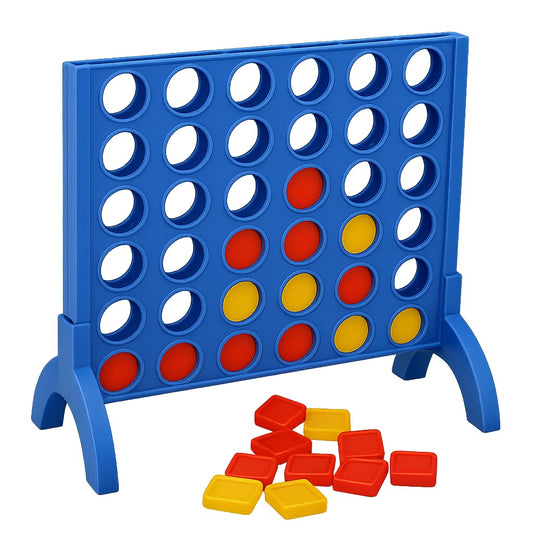 Hello Toys Plot 4 Game for Kids & Family – Classic 4 in a Row Strategy Board Game with Colorful Coins | Indoor Outdoor Educational Fun Toy