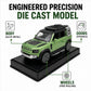 1:32 Diecast Defender SUV Model Car Openable Hood, Doors & Boot, Green