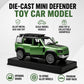 1:32 Diecast Defender SUV Model Car Openable Hood, Doors & Boot, Green