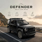 1:32 Diecast Defender SUV Model Car Openable Hood, Doors & Boot, Black