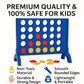 Hello Toys Plot 4 Game for Kids & Family – Classic 4 in a Row Strategy Board Game with Colorful Coins | Indoor Outdoor Educational Fun Toy