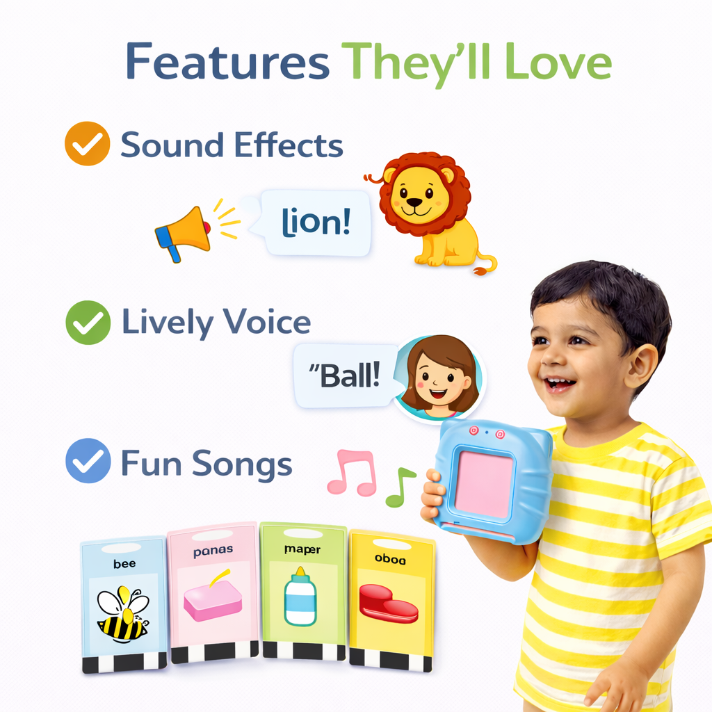Hello Toys Talking Flash Card Reader for Kids