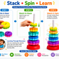 Montessori Gear Toy for Toddlers – Rotating Stacking Learning Toy (18+ Months)
