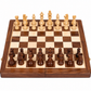 Premium Wooden Foldable Chess Set with Storage Box | 25 x 25 cm Chess Board