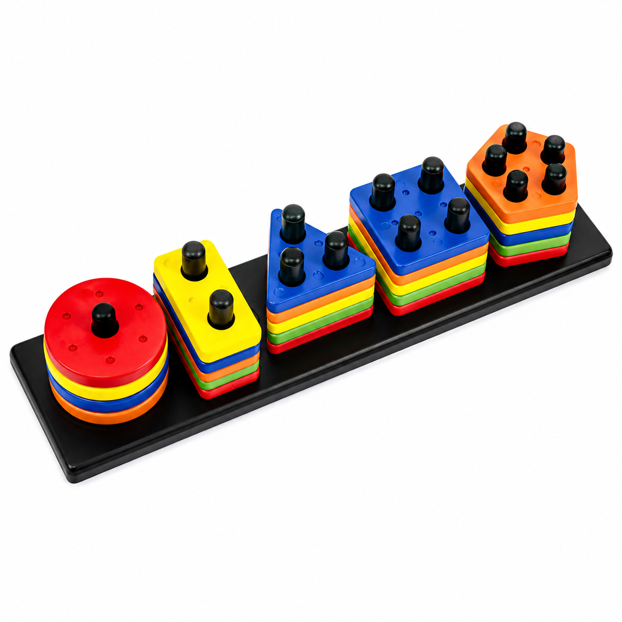 Montessori Shape Sorting Peg Board Learning Toy for Kids | Shapes, Colors & Counting Educational Toy