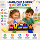 Montessori Shape Sorting Peg Board Learning Toy for Kids | Shapes, Colors & Counting Educational Toy
