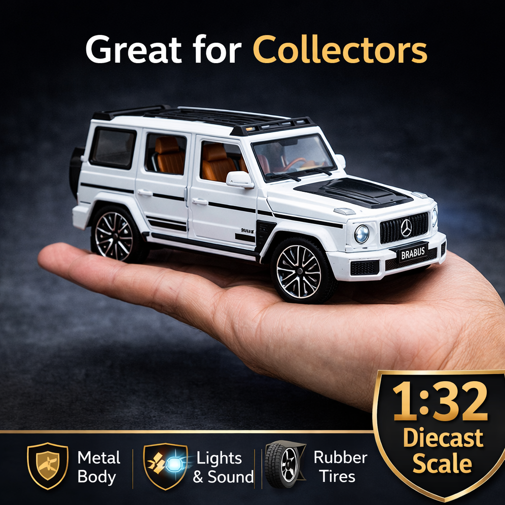 1:32 Diecast White G Wagon Model Car