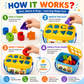 Hello Toys Shape Sorting Learning Toy for Kids | Educational Montessori Shape Sorter | Color & Shape Recognition Toy | Fine Motor Skill Development | Age 3+