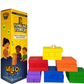Color Wooden Tumbling Tower Game 54 Pcs with 1 Dice for Playing & Gifting