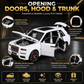 Hello Toys 1:32 Cullinan Die Cast Model Car for Kids, Pull Back Toy Car with Light & Sound, Openable Doors, Hood & Trunk, Metal Collectible SUV, White