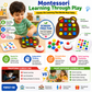 Montessori Shape Matching Board Game for Kids | Educational Learning Toy with Bell & Challenge Cards