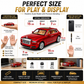 Hello Toys 1:32 Cullinan Die Cast Model Car for Kids, Pull Back Toy Car with Light & Sound, Openable Doors, Hood & Trunk, Metal Collectible SUV, Red