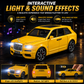 Hello Toys 1:32 Cullinan Die-Cast Toy Car – Pull Back, Lights & Sound, Openable Doors (Yellow)