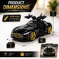 Hello Toys Vision AMG GT Diecast Black Toy Car with Light & Sound
