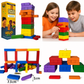 Colorful wooden tumbling tower blocks 54 pieces Kids Playing game