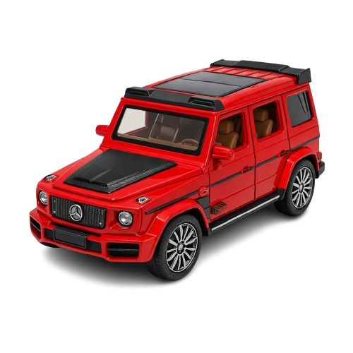 Hello Toys 1 32 diecast G Wagon SUV model car with light and sound red black