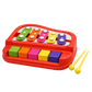 Hello Toys 2 in 1 musical toy xylophone and piano with 8 colorful keys for kids