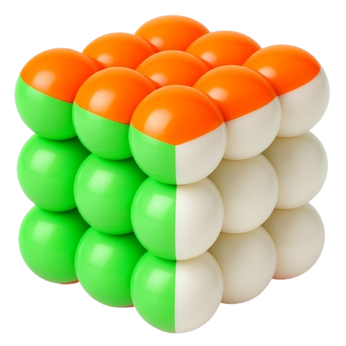 Hello Toys 3x3 bubble cube puzzle smooth turning brain teaser toy