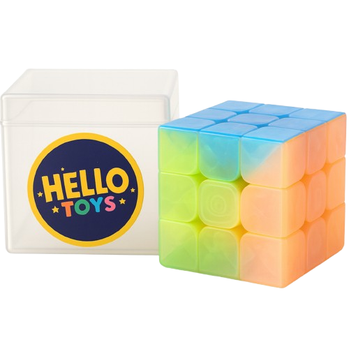 Hello Toys 3x3 jelly cube puzzle with smooth turning colorful design