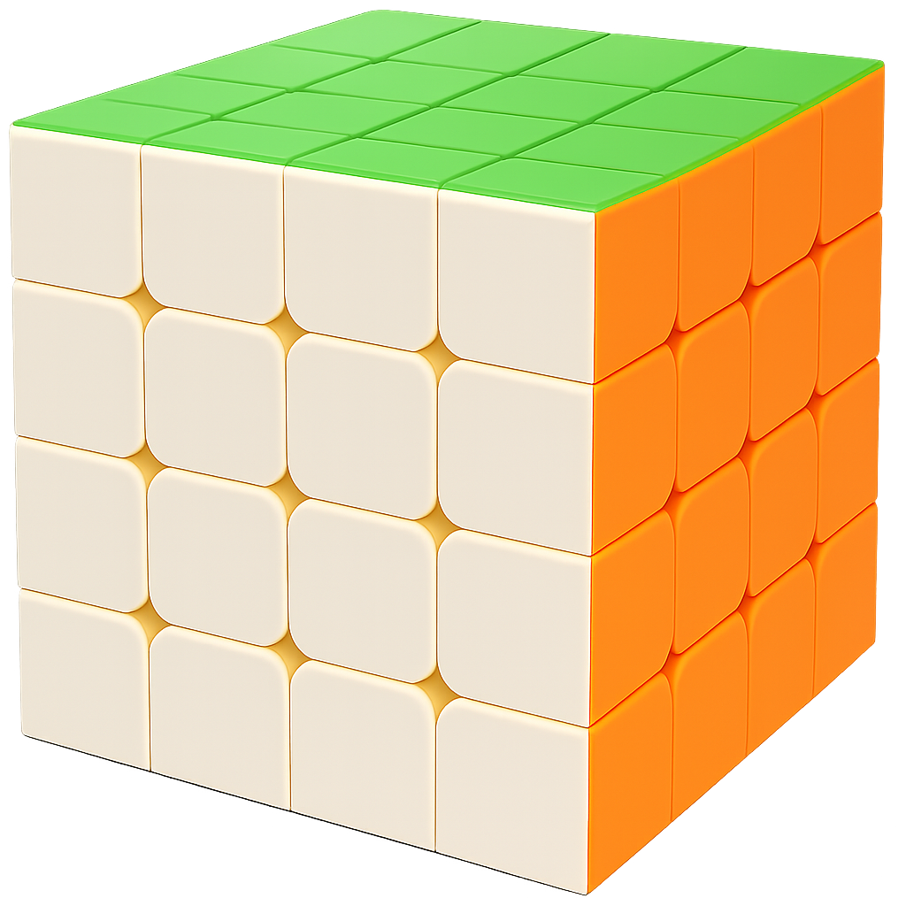 Hello Toys 4x4 speed cube puzzle smooth turning brain teaser toy