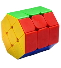Hello Toys barrel cube shape mod 3x3 speed puzzle multicolor