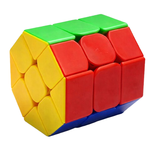 Hello Toys barrel cube shape mod 3x3 speed puzzle multicolor