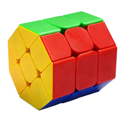 Hello Toys barrel cube shape mod 3x3 speed puzzle multicolor