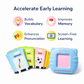 Kids talking flash card reader toy improving vocabulary memory pronunciation and screen free learning