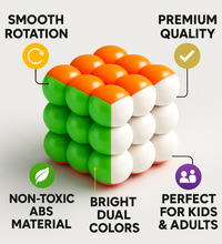 Colorful 3x3 bubble cube educational puzzle toy