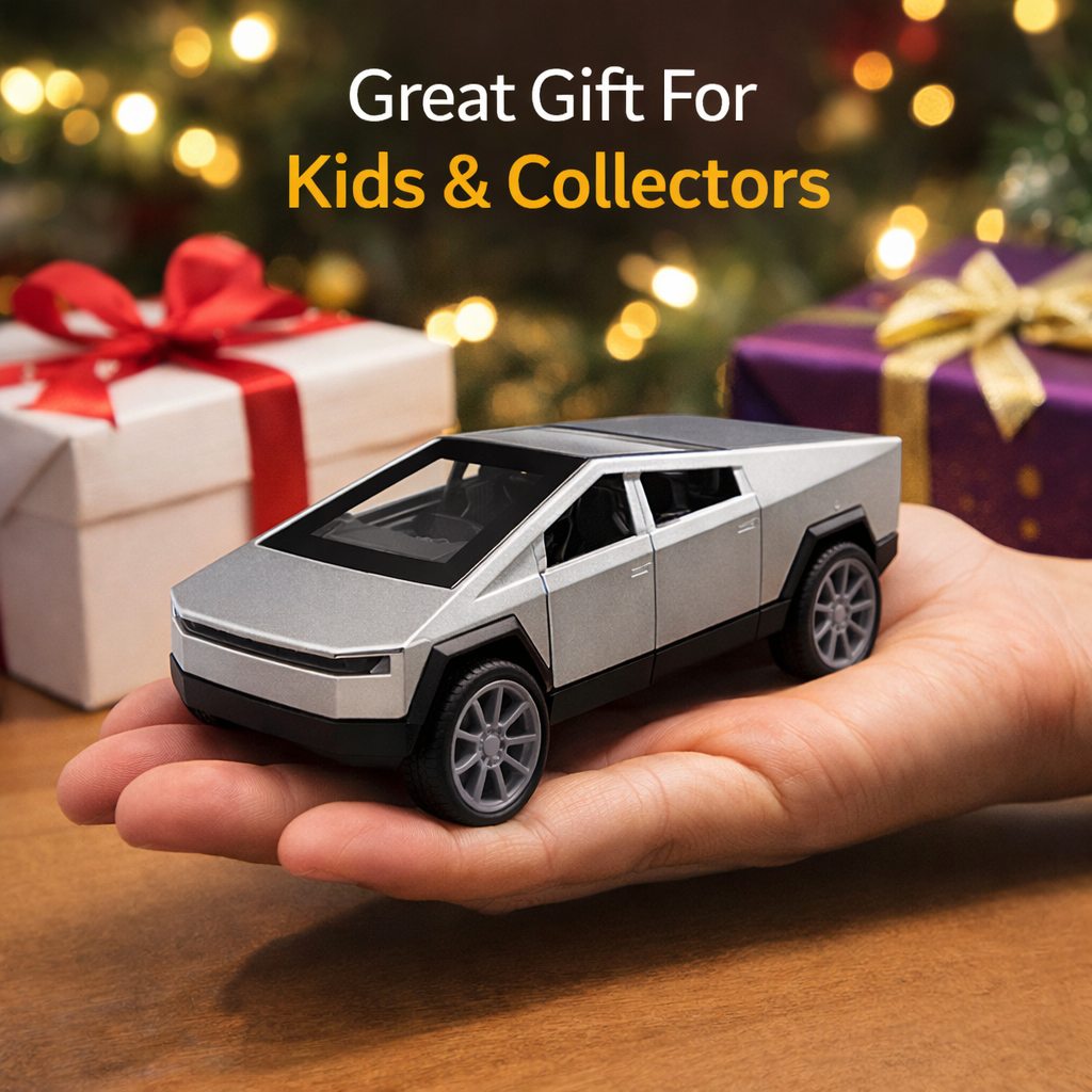 Cybertruck model car gift toy with sticker and thank you card