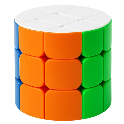 Cylindrical cube puzzle shape mod 3x3 speed cube