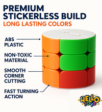 Hello Toys cylindrical cube stickerless