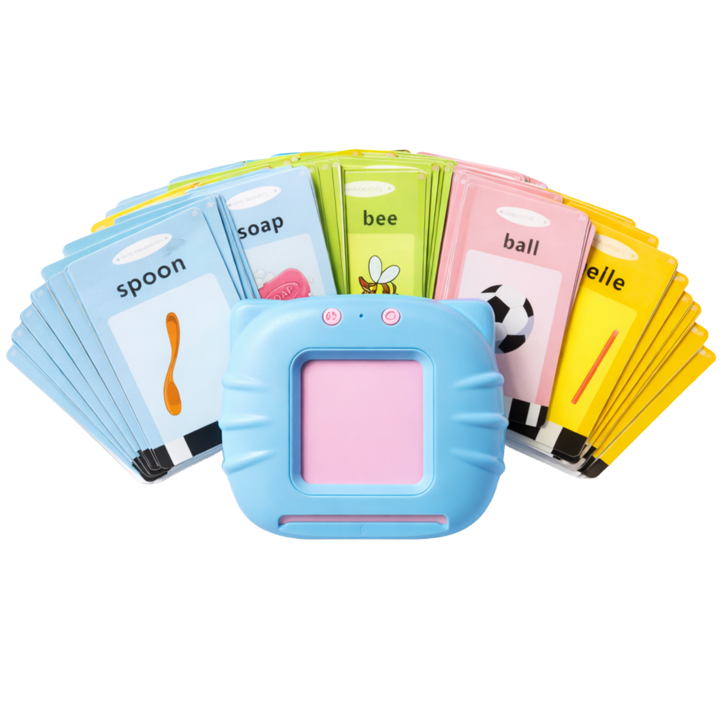 Kids educational flash card reader talking learning toy with flash cards