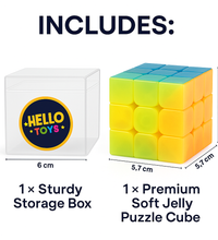 3x3 jelly cube brain teaser puzzle toy for kids and adults