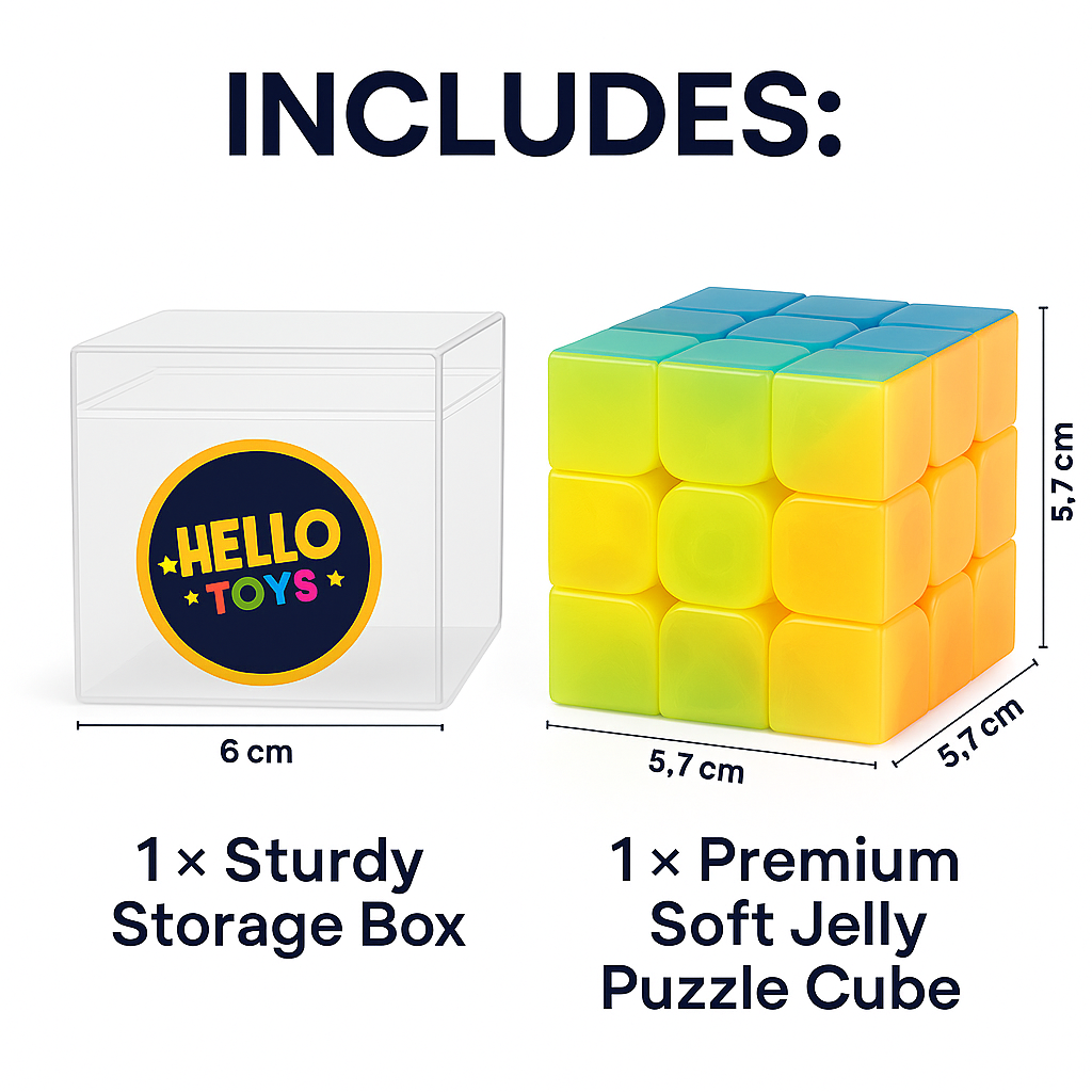 3x3 jelly cube brain teaser puzzle toy for kids and adults