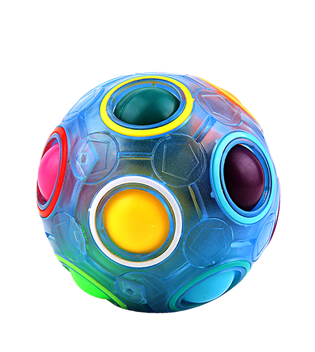 Hello Toys magic rainbow puzzle ball 7cm color matching brain teaser toy