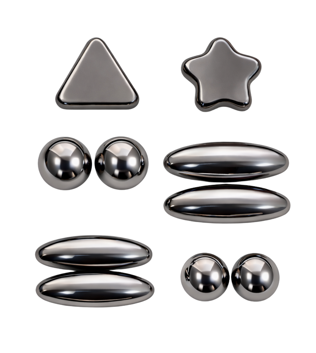 Hello Toys assorted magnetic shapes sensory fidget toy set for kids and adults