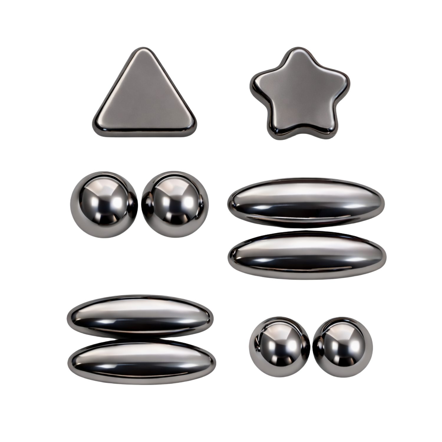 Hello Toys assorted magnetic shapes sensory fidget toy set for kids and adults