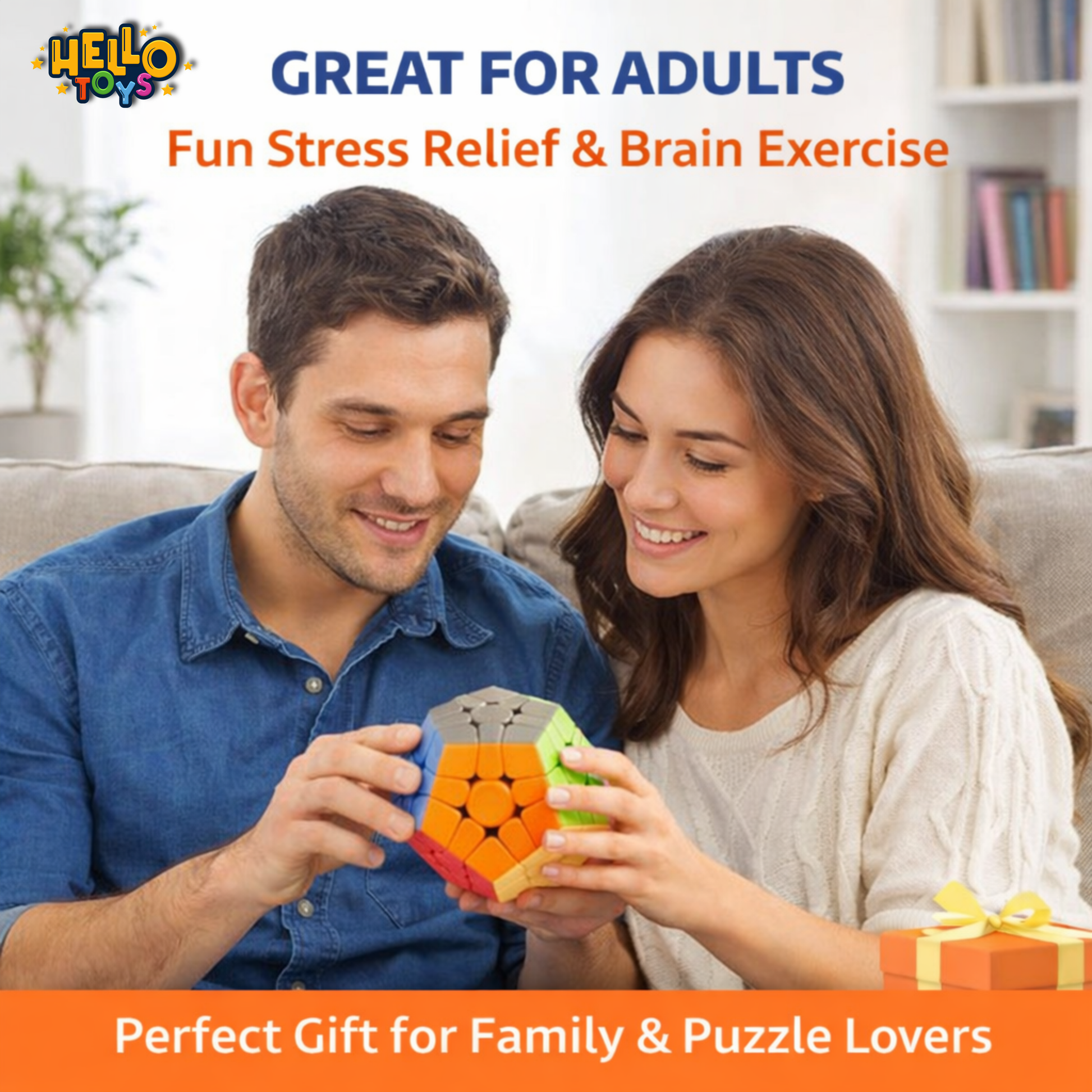 Megaminx magic cube stress relief toy for teens and adults