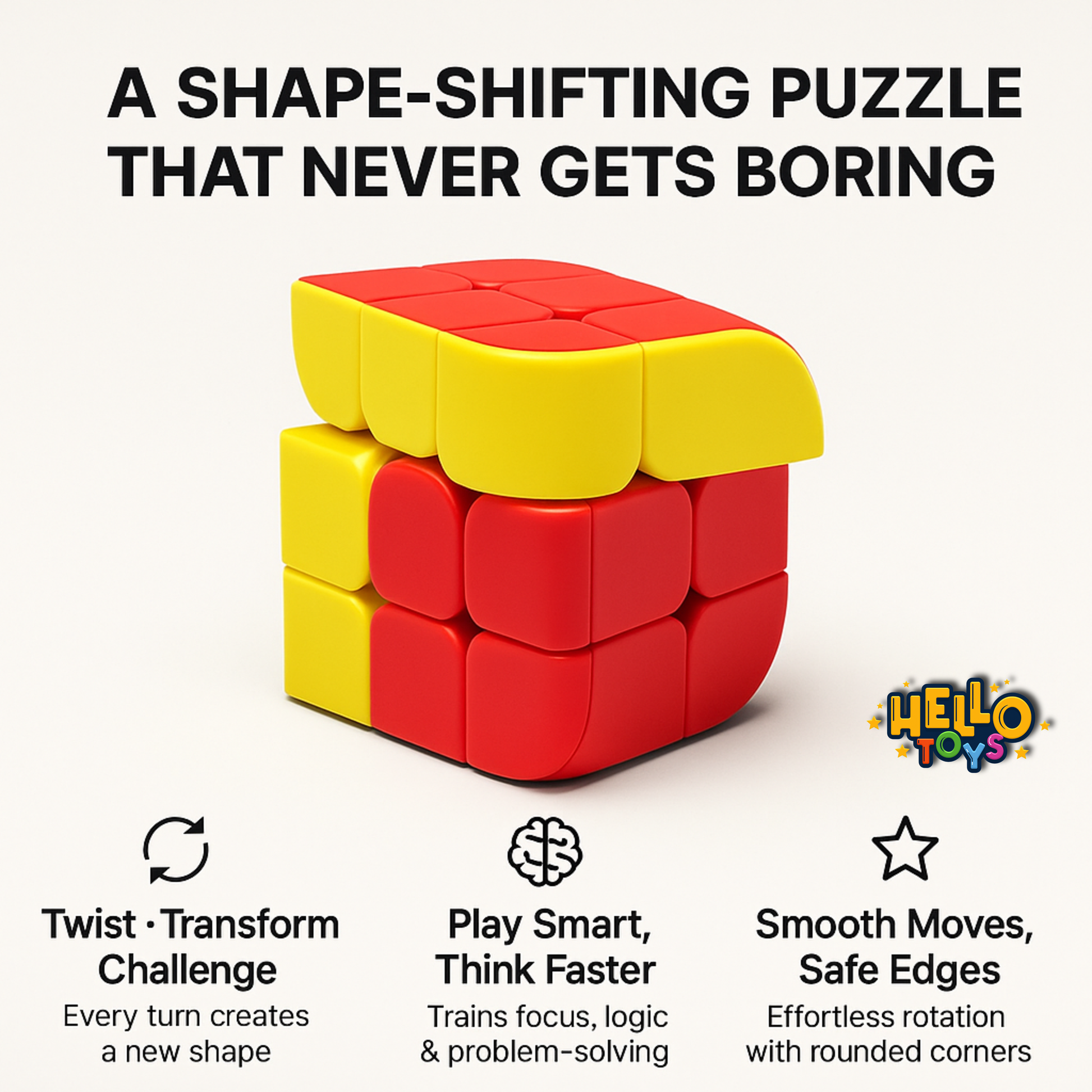 Hello Toys illusion cube desk decor brain teaser gift toy