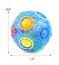 7cm magic rainbow puzzle ball size reference image