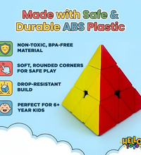 Pyramid cube educational brain features