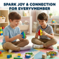 Pyramid cube puzzle gift toy with sticker and thank you card