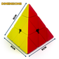hello toys pyramid cube pyraminx puzzle dimensions