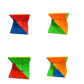 Twister cube puzzle shape mod speed cube side view