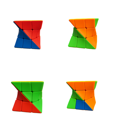 Twister cube puzzle shape mod speed cube side view